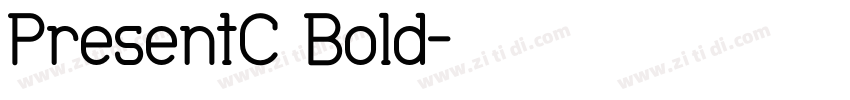 PresentC Bold字体转换
